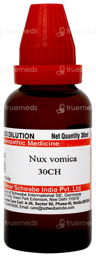 Dr Willmar Schwabe Nux Vomica 30ch Dilution 30ml