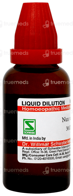 Dr Willmar Schwabe Nux Vomica 30ch Dilution 30ml Dr Willmar Schwabe Nux Vomica 30ch Dilution 30ml