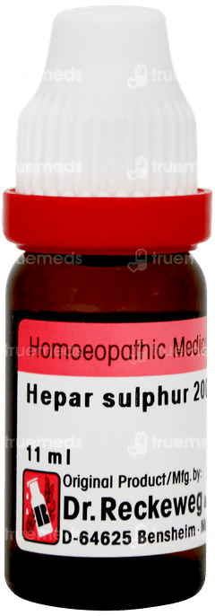 Dr Reckeweg Hepar Sulphur 200 Dilution 11ml Dr Reckeweg Hepar Sulphur 200 Dilution 11ml