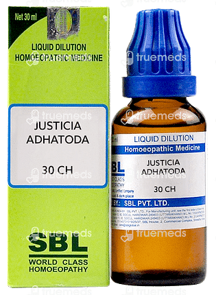 Sbl Justicia Adhatoda 30 Ch Dilution 30 ML