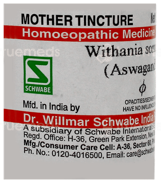 Dr Willmar Schwabe Withania Somnifera Aswagandha Q Mother Tincture 30Ml