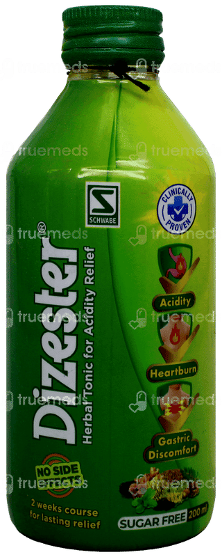 Dr Willmar Schwabe Dizester Herbal Sugar Free Digestive Tonic 200Ml