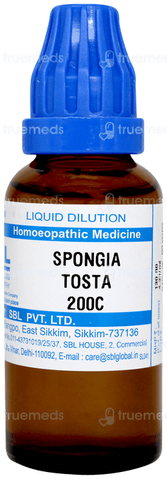 Sbl Spongia Tosta 200c Dilution 30ml