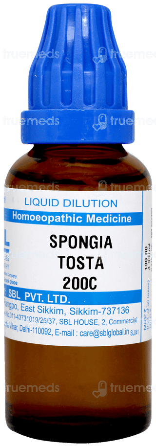 Sbl Spongia Tosta 200c Dilution 30ml