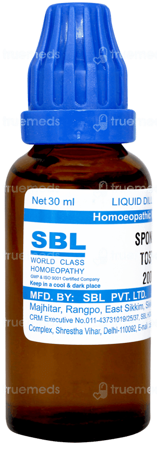 Sbl Spongia Tosta 200c Dilution 30ml