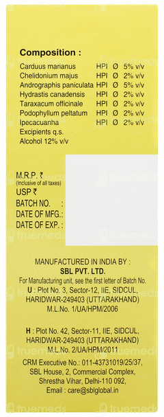 Sbl Liv T Tonic 180ml
