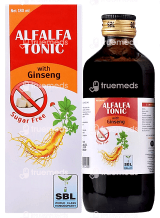 Sbl Alfalfa With Ginseng Sugar Free Tonic 180ml