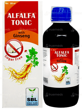 Sbl Alfalfa With Ginseng Sugar Free Tonic 180Ml