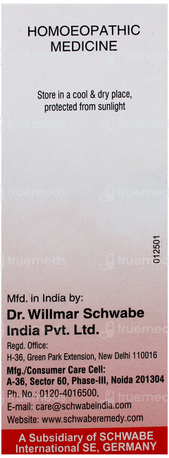 Dr Willmar Schwabe Thuja Occidentalis 200Ch Dilution 30Ml