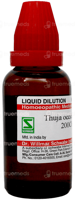 Dr Willmar Schwabe Thuja Occidentalis 200Ch Dilution 30Ml