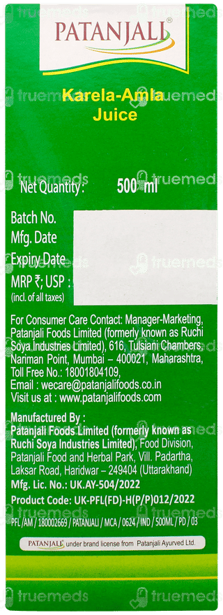 Patanjali Karela Amla Juice 500ml