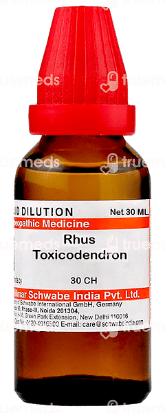 Dr Willmar Schwabe India Rhus Toxicodendron 30 Ch Dilution 30 ML