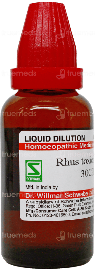 Dr Willmar Schwabe Rhus Toxicodendron 30Ch Dilution 30Ml