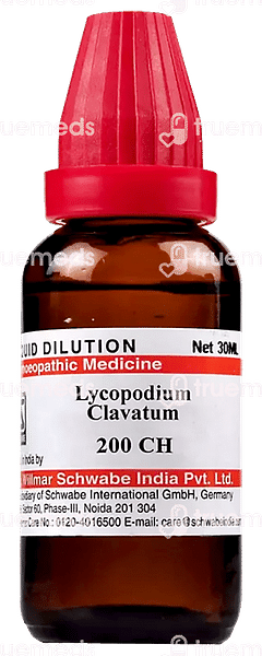 Dr Willmar Schwabe Lycopodium Clavatum 200ch Dilution 30ml Dr Willmar Schwabe Lycopodium Clavatum 200ch Dilution 30ml