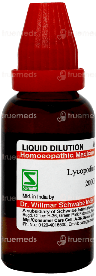 Dr Willmar Schwabe Lycopodium Clavatum 200ch Dilution 30ml