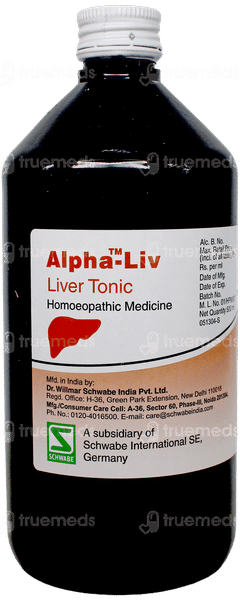 Dr Willmar Schwabe Alpha Liv Liver Tonic 500Ml