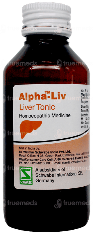 Dr Willmar Schwabe Alpha Liv Liver Tonic 100Ml