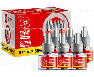 Good Knight Power Activ Plus Refill Pack Of 6 Liquid 45 ML