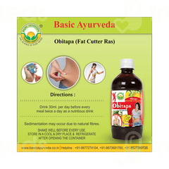 Basic Ayurveda Obitapa Fat Cutter Ras 1000 ML