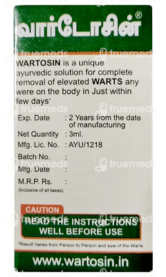 Wartosin Wart Remover Solution 3ml