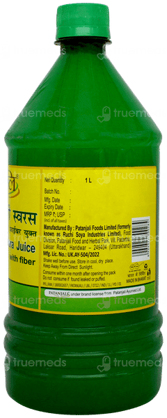 Patanjali Aloevera With Fiber Juice 1 L Patanjali Aloevera With Fiber Juice 1 L