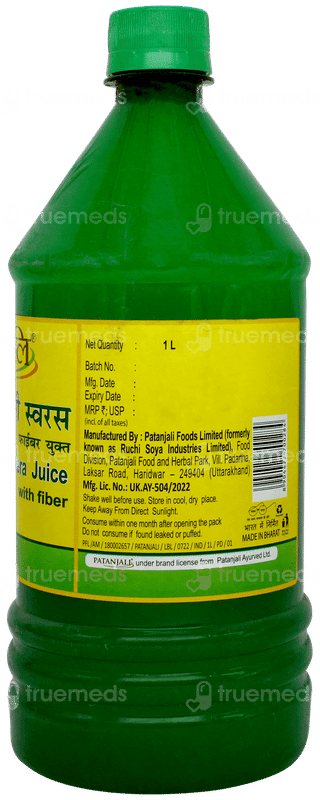 Patanjali Aloevera With Fiber Juice 1 L