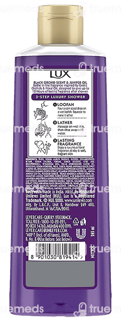 Lux Black Orchid Scent & Juniper Oil Body Wash 245ml