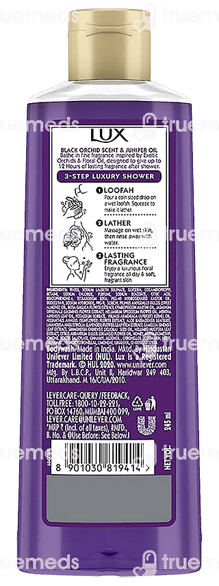 Lux Black Orchid Scent & Juniper Oil Body Wash 245ml