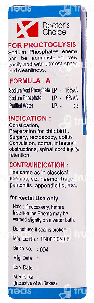 Doctors Choice Sodium Phosphates Enema Bp 100 ML