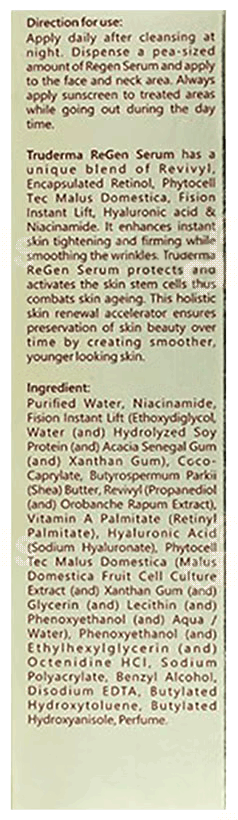 Truderma Regen Night Repair Serum 50Ml