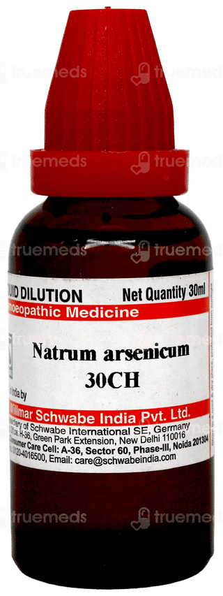 Dr Willmar Schwabe India Natrum Arsenicum 30 CH Dilution 30 ML
