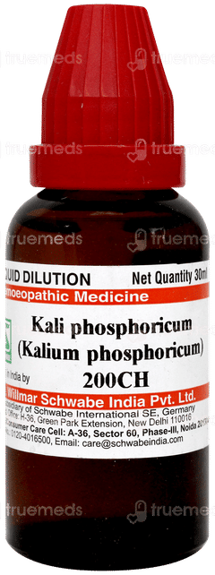 Dr Willmar Schwabe India Kali Phosphoricum 200 CH Dilution 30 ML
