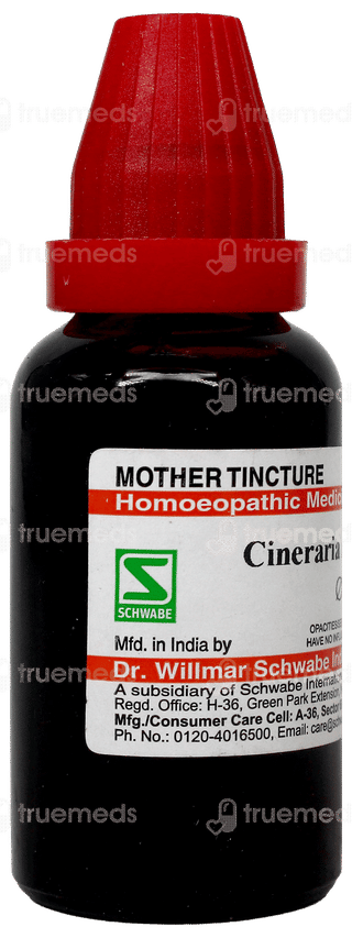 Dr Willmar Schwabe Cineraria Maritima Q Mother Tincture 30Ml