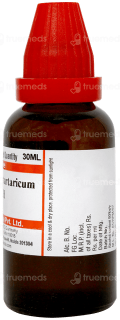 Dr Willmar Schwabe India Antimonium Tartaricum 30 Ch Dilution 30 ML