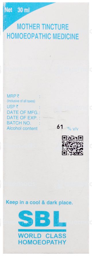 Sbl Dioscorea Villosa Q Mother Tincture 30Ml