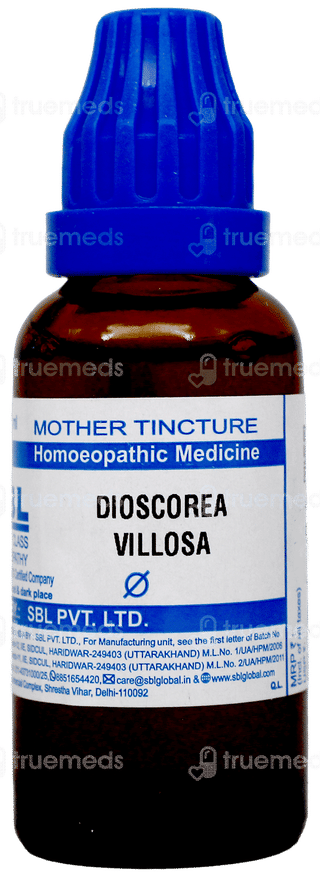 Sbl Dioscorea Villosa Q Mother Tincture 30Ml