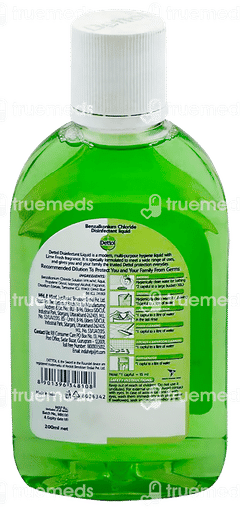 Dettol Multi Purpose Lime Fresh Disinfectant Liquid 200ml