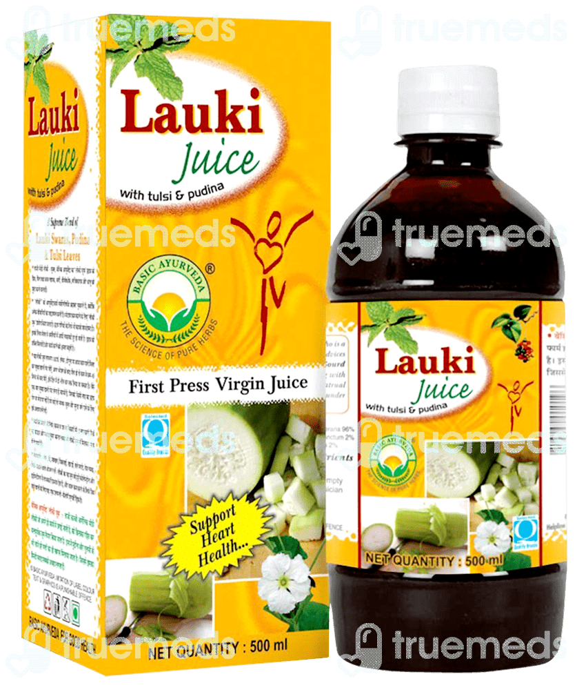 Basic Ayurveda Lauki With Tulsi And Pudina Juice 500 Ml Uses, Side