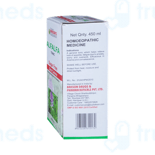 Baksons Alfalfa Sugar Free Tonic 450ml
