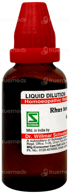 Dr Willmar Schwabe Rhus Toxicodendron 6ch Dilution 30ml Dr Willmar Schwabe Rhus Toxicodendron 6ch Dilution 30ml