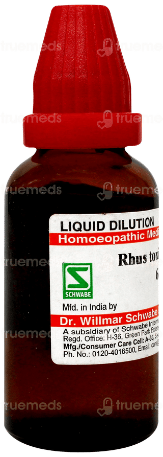 Dr Willmar Schwabe Rhus Toxicodendron 6ch Dilution 30ml