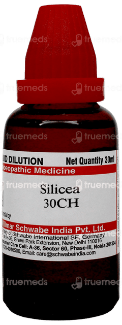 Dr Willmar Schwabe Silicea 30Ch Dilution 30Ml