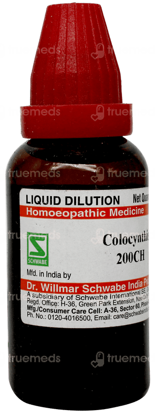 Dr Willmar Schwabe India Colocynthis 200 Ch Dilution 30 ML