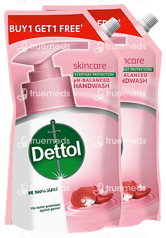 Dettol Skincare Liquid Handwash Refill Pack 675 ML Buy 1 Get 1 Free