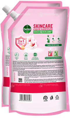 Dettol Skincare Liquid Handwash Refill Pack 675 ML Buy 1 Get 1 Free