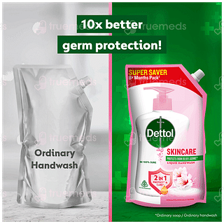 Dettol Skincare Liquid Handwash Refill Pack 675 ML Buy 1 Get 1 Free