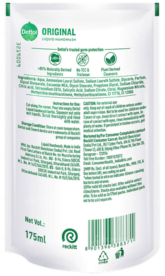 Dettol Original Liquid Handwash Refill 175ml