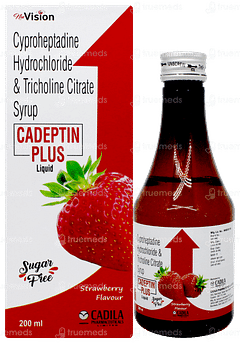 Cadeptin Plus Strawberry Flavour Sugar Free Liquid 200ml
