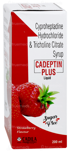 Cadeptin Plus Strawberry Flavour Sugar Free Liquid 200ml Cadeptin Plus Strawberry Flavour Sugar Free Liquid 200ml