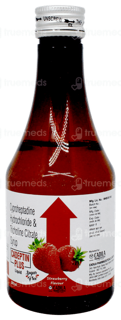 Cadeptin Plus Strawberry Flavour Sugar Free Liquid 200ml Cadeptin Plus Strawberry Flavour Sugar Free Liquid 200ml